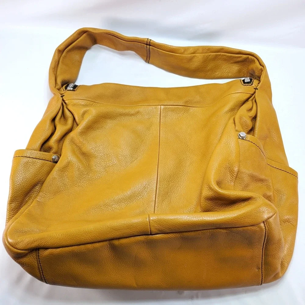 Pebbled Leather orYANY Buttery Soft Slouchy‎ Y2K Satchel Bag Indie Sleaze Hobo
